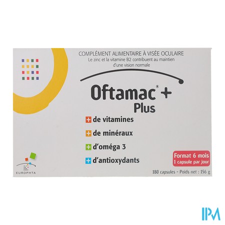 vignette OFTAMAC PLUS CAPS 180