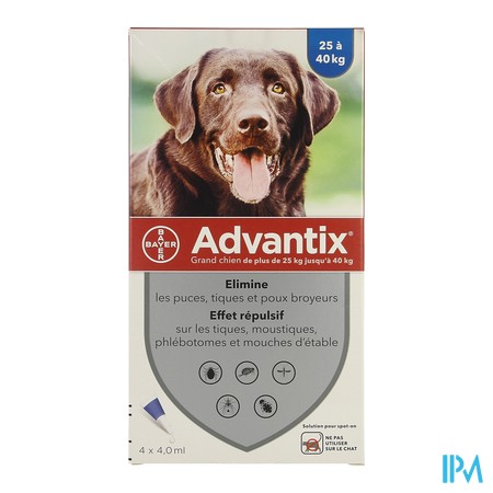 vignette ADVANTIX SOL EXT CHIEN 4ML 4 25-40KG