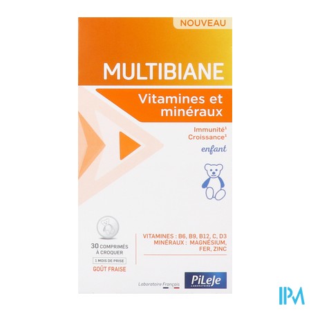 produit MULTIBIANE VIT/MIN ENF CPR CROQ 30