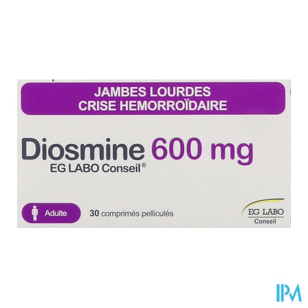 vignette DIOSMINE 600MG EG CPR 30