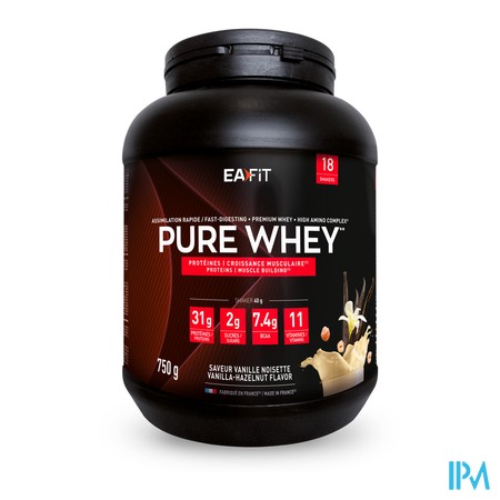 vignette EA-FIT PURE WHEY VANIL NOIS 750G