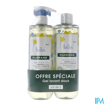 vignette KLORANE BB GEL LAV DX FL500ML X2