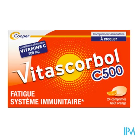 vignette VITASCORBOL C 500 CPR A CROQUER 24