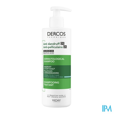 vignette DERCOS SH A/PEL CH/NORM 390ML