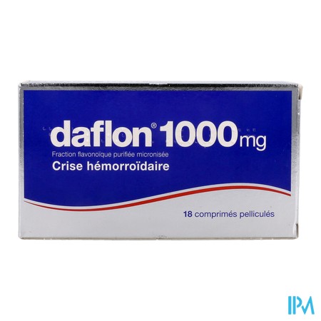 vignette DAFLON 1 000MG CPR 18