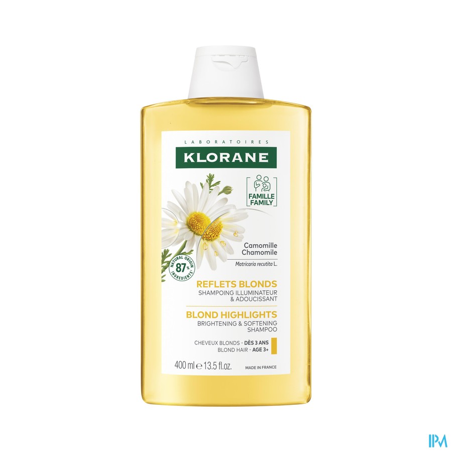 vignette KLORANE SHP A LA CAMOMILLE BIO 400ML