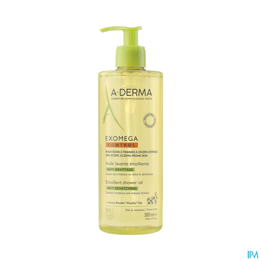 vignette A-DERMA EXOMEGA CONT HLE LAV 500ML