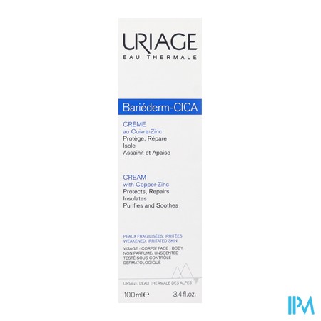 vignette URIAGE BARIEDERM CICA CR 100ML