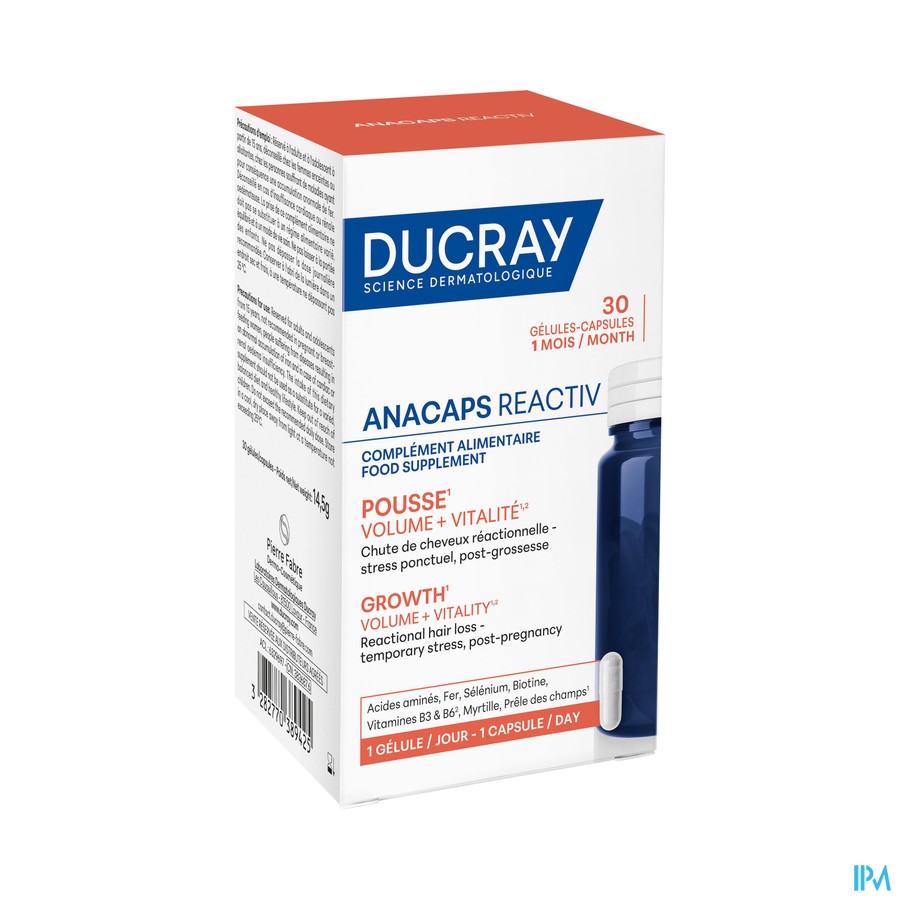 vignette DUCRAY ANACAPS REACTIV GELU BT30