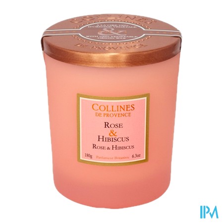 vignette COLLINES PROV BOUGIE ROSE &amp; HIBI 180G