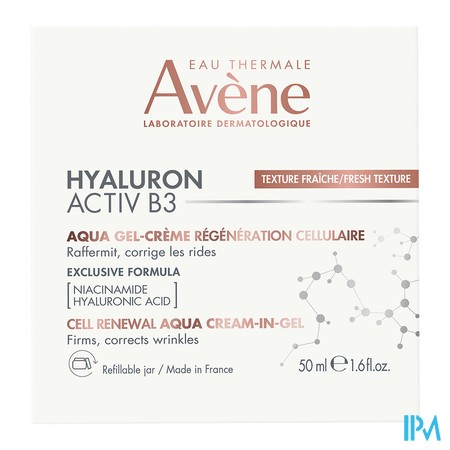 vignette AVENE HYALURON ACTIV B3 AQUA GEL CR 50ML
