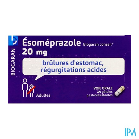 produit ESOMEPRAZOLE 20MG BGR CONS GEL 14