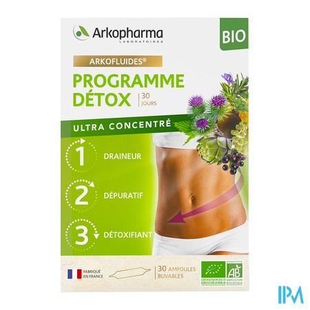 produit ARKOFLUIDE PROG DETOX 1+2+3 10ML