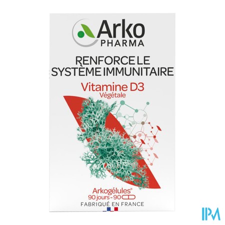 vignette ARKOGELULES VITAMINE D3 VEG GELU90