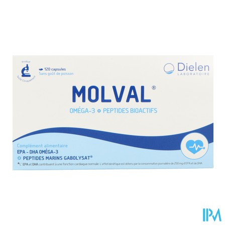 produit MOLVAL OMEGA-3+PEPTIDE CAPS 120