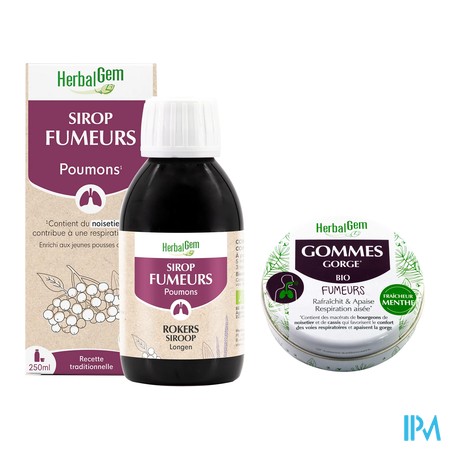 vignette HERBALGEM SRP FUMEUR250ML+GOM GORG