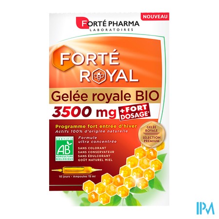 vignette FORTE GELEE ROYALE BIO3500MG AMP10