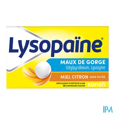 vignette LYSOPAINE MIEL/CITRON CPR S/S18X2
