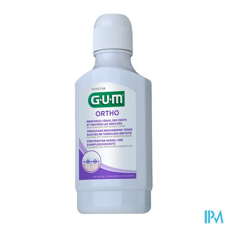 vignette GUM ORTHO B/BOUCH S/ALC 300ML