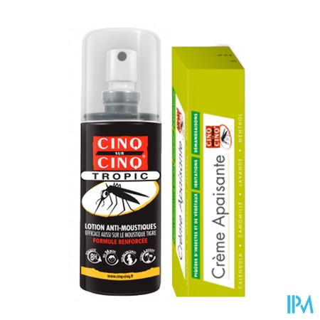 vignette CINQ/CINQ TROPIC KIT SPR 75ML + CREME