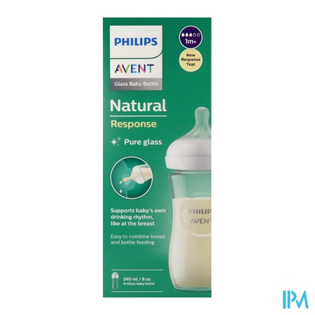vignette BIB AVENT NAT RESPONSE VERRE 240ML
