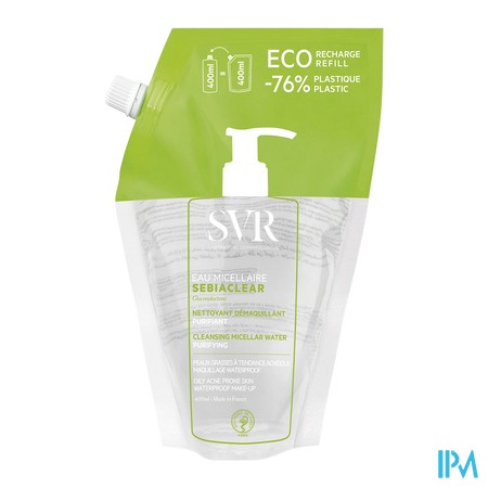 vignette SVR SEBIACLEAR EAU MICELLAIRE RECH 400ML