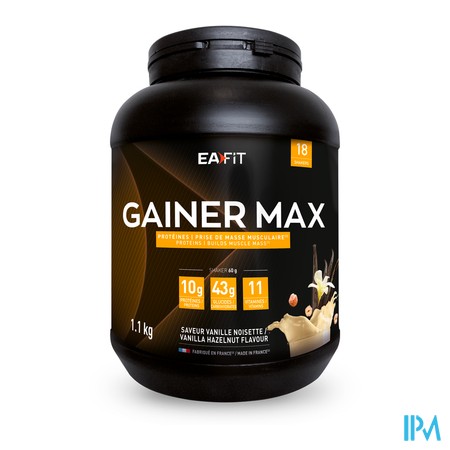 vignette EA FIT CM GAINER VANILL-NOIS 1,1KG BLACK