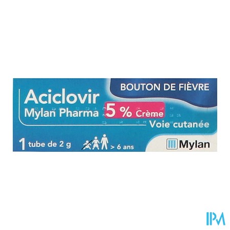 produit ACICLOVIR 5% VTS CONS CR TUB 2G