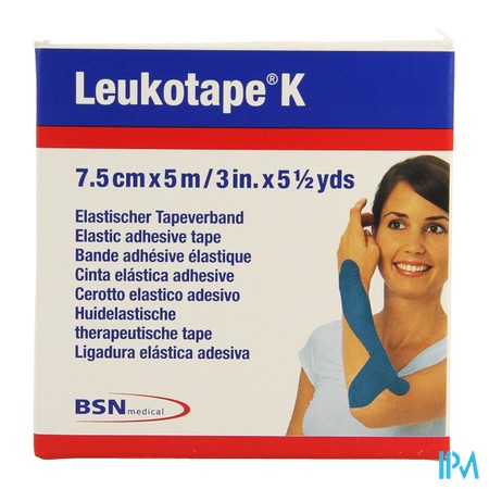 vignette BDE LEUKOTAPE K BLEU 7,5CMX5M