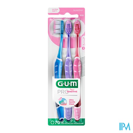 vignette GUM PRO SENSITIVE 510 TRIOPACK