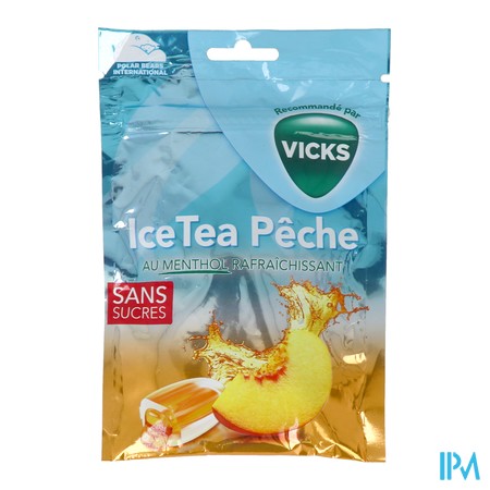 vignette VICKS BONBONS ICE TEA PECHE 72 GR