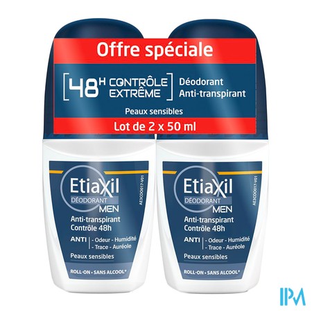 vignette ETIAXIL DEO HOM 48H ROLLON 50MLX2