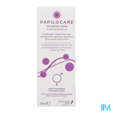 vignette PAPILOCARE GEL GENITAL EXT 30ML