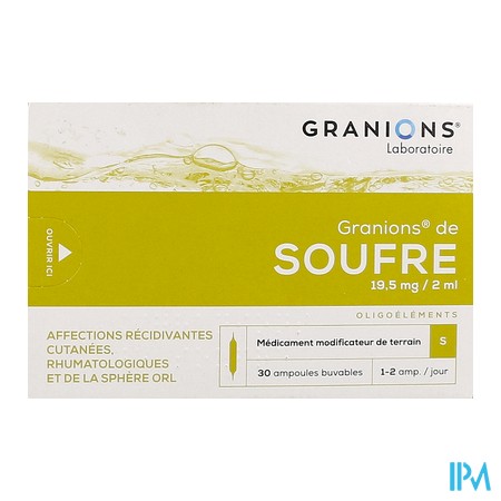 vignette GRANIONS SOUFRE AMP BUV 2ML 30