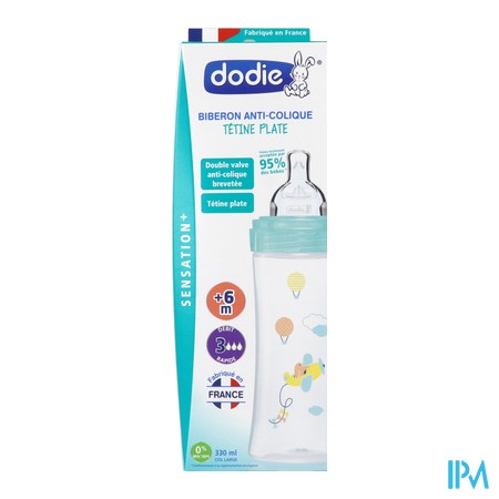 vignette DODIE BIB SENS+ AC 330ML AIR +6M DEB3