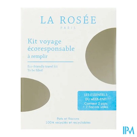 produit LA ROSEE KIT VOYAGE ECO POT/FLACON
