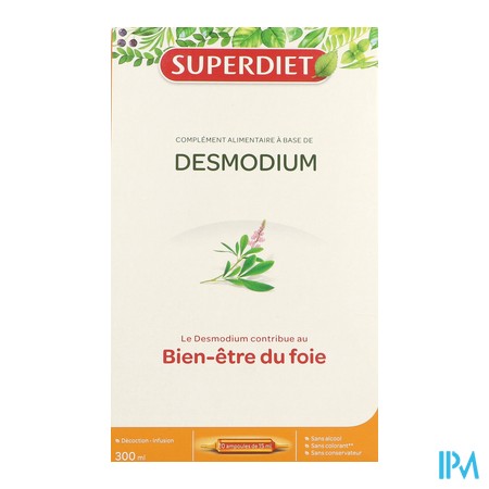 vignette SUPERDIET DESMODIUM AMP 15ML20