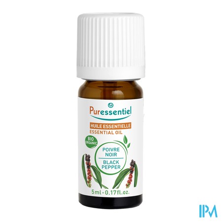 produit PURESSENTIEL HE POIVRE NOIR BIO 5ML