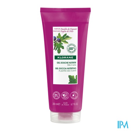 vignette KLORANE GEL DCH FEUIL FIGU 200ML