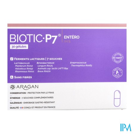vignette ARAGAN BIOTIC P7 ENTERO GELUL 30
