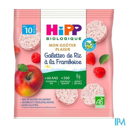 vignette HIPP GALETTE RIZ FRAMBOISE 30G