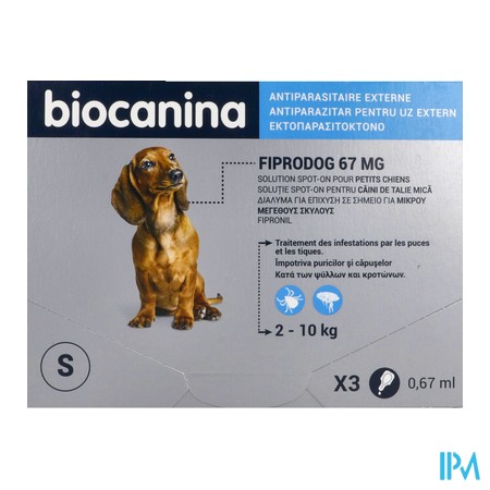 vignette FIPRODOG 67MG SPOTON PT/CHIEN PIP3