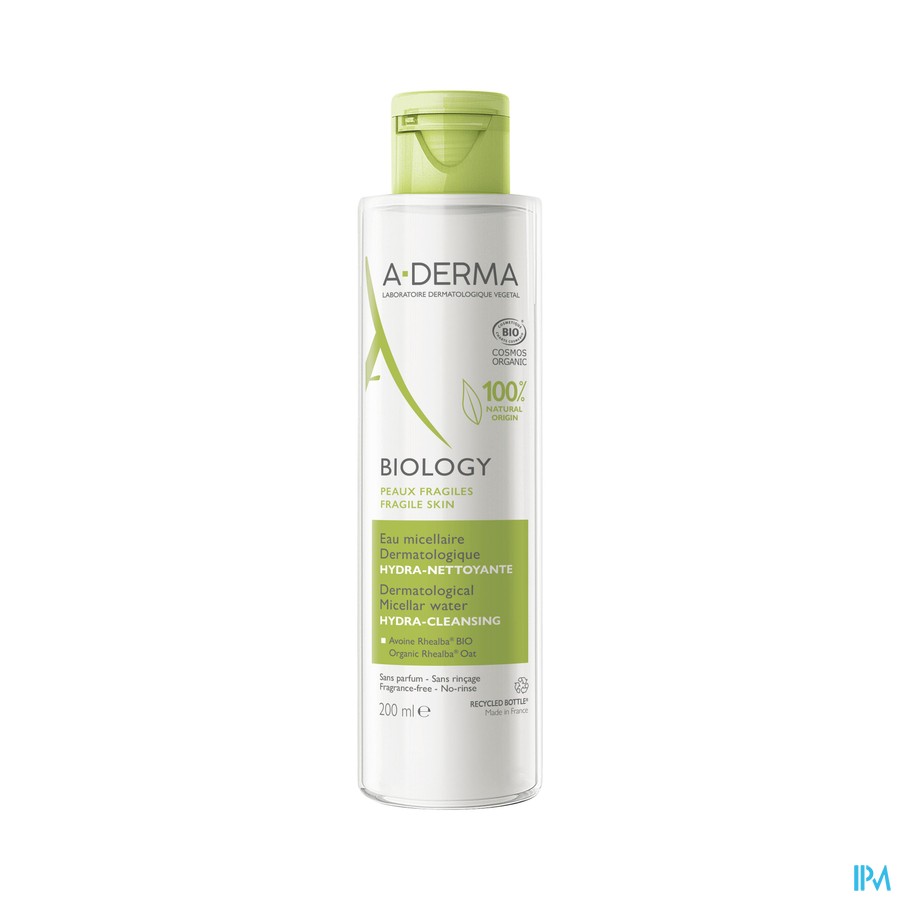 vignette A-DERMA EAU MICELLAIRE DERMAT BIO 200ML