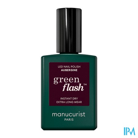 vignette MANUCURIST GREEN FLASH VAO AUBERGINE 15ML