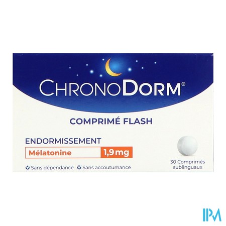 vignette CHRONODORM MELATONINE 1,9MG CPR30