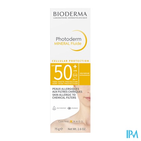 vignette PHOTODERM MINERAL FLUIDE SPF50+75G