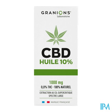 vignette GRANIONS CBD HLE 10% CPAL 10ML