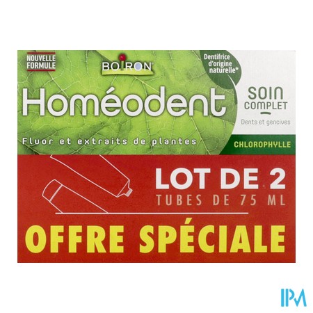vignette BOIRON HOMEODENT CHLORO SOIN CPLT 75MLX2