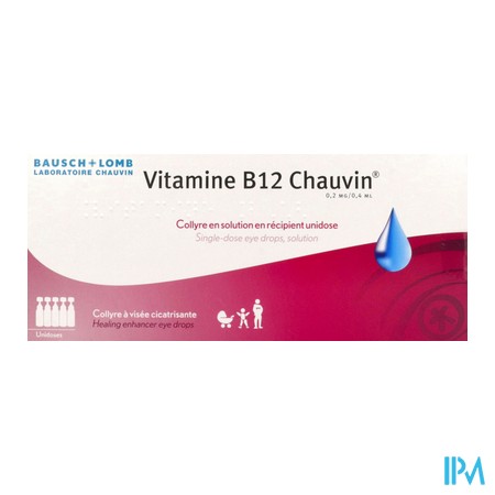 vignette VIT B12 0,2MG/0,4ML CHAUVIN COL 10