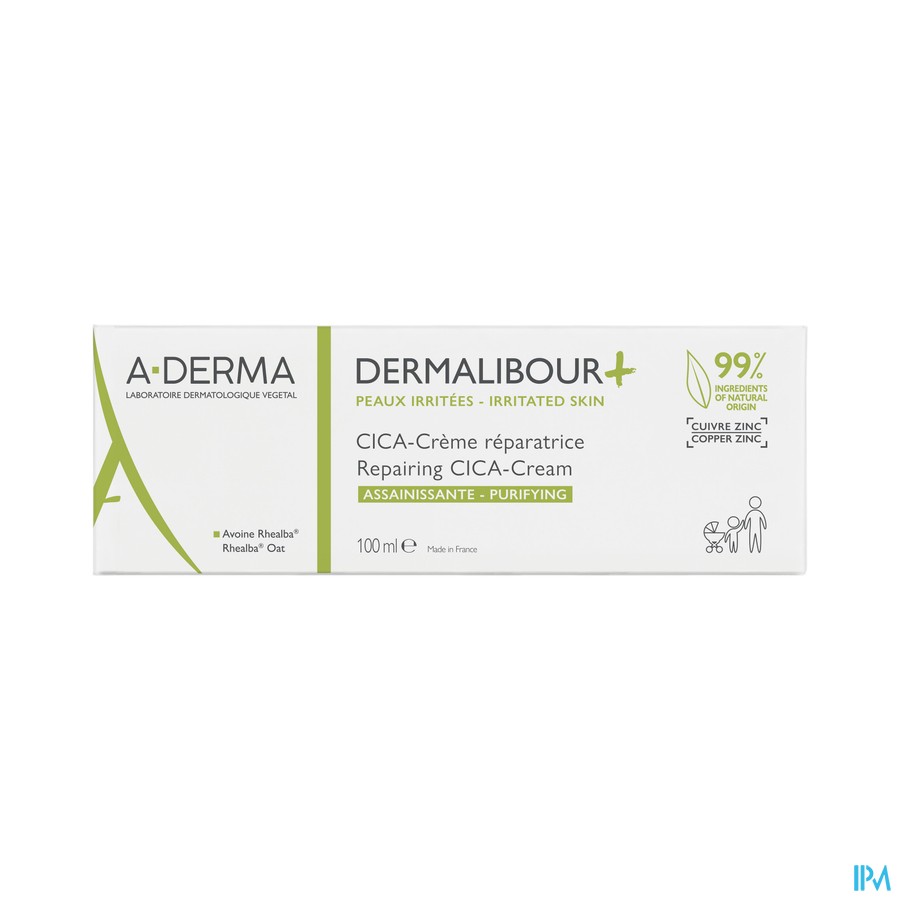 vignette A-DERMA DERMALIBOUR CICA CREME 50ML